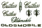 1971 Cutlass Supreme Coupe Emblem Kit 1971 Cutlass Supreme Coupe Emblem Kit