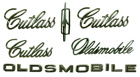 1971 Cutlass Supreme Convertible Emblem Kit 1971 Cutlass Supreme Convertible Emblem Kit