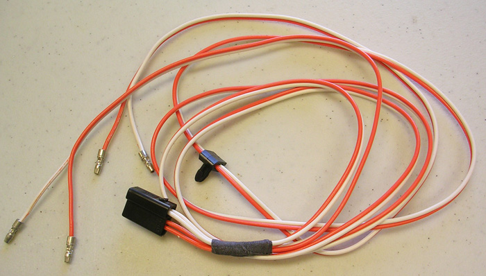 Courtesy light harness, 1965-67 Cutlass Holiday Coupe with dual sail panel lamps