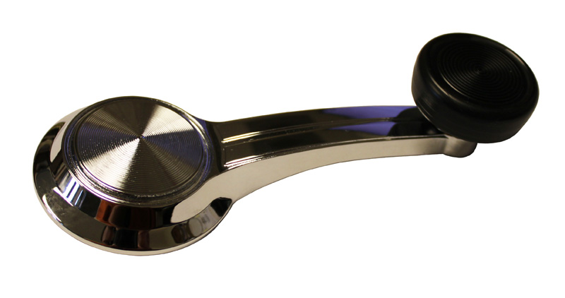 Window crank handle, black knob, 1967 Oldsmobile