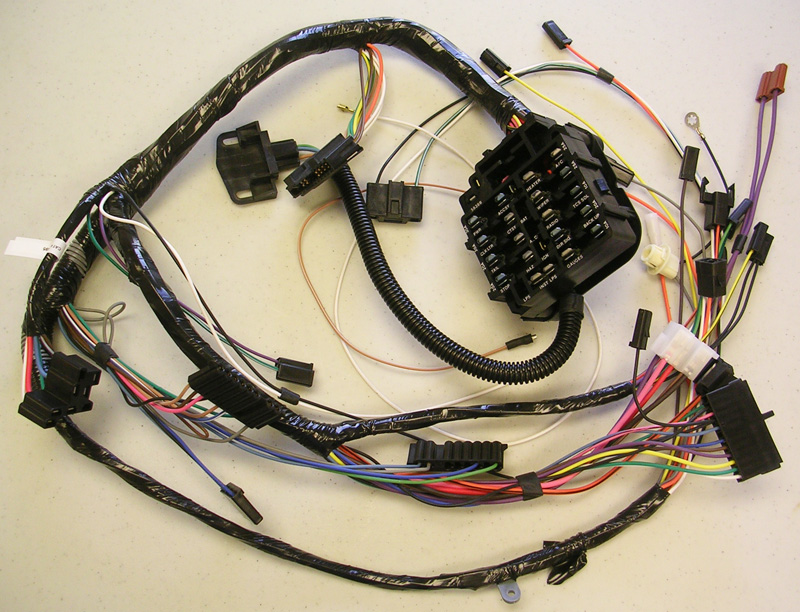 Dash harness, 1972 Cutlass and 442 with manual transmission, without rally pak gauges