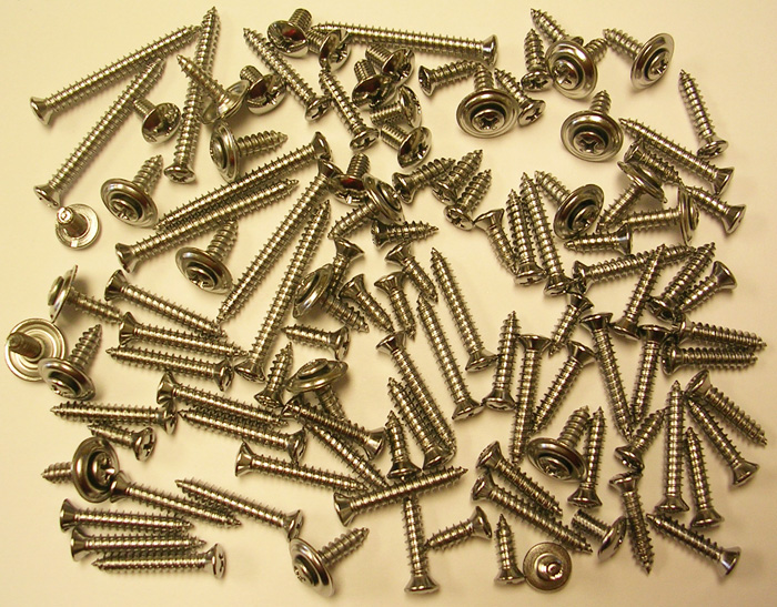 Interior Screw Package, 100 Pieces, 1935-60 Oldsmobile, Buick, Cadillac
