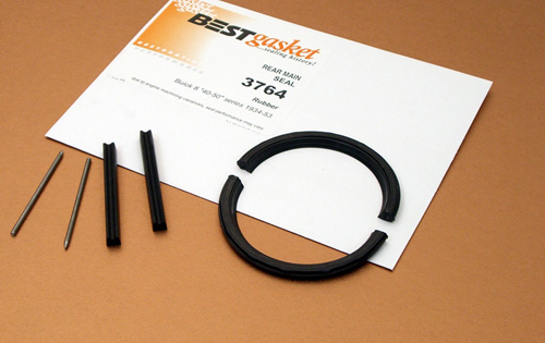 Rubber Rear Main Seal, 1940-53 Buick 233, 248 and 263 straight 8