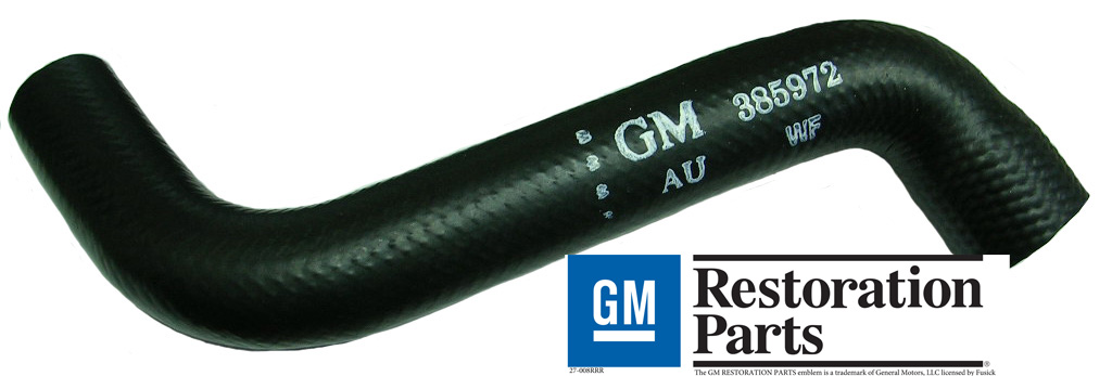 Upper Radiator Hose, 1964-65 Cutlass, 442 V8 without air conditioning