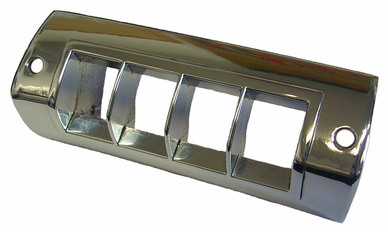 Chrome Window Switch Bezel, 4 button, 1957 Oldsmobile
