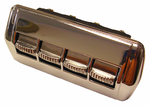 Four Button Hydraulic Power Window Switch Assembly, 1954 Oldsmobile and Buick