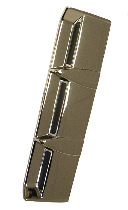 Rear door or quarter panel vertical moldings, pair, 1958 Oldsmobile