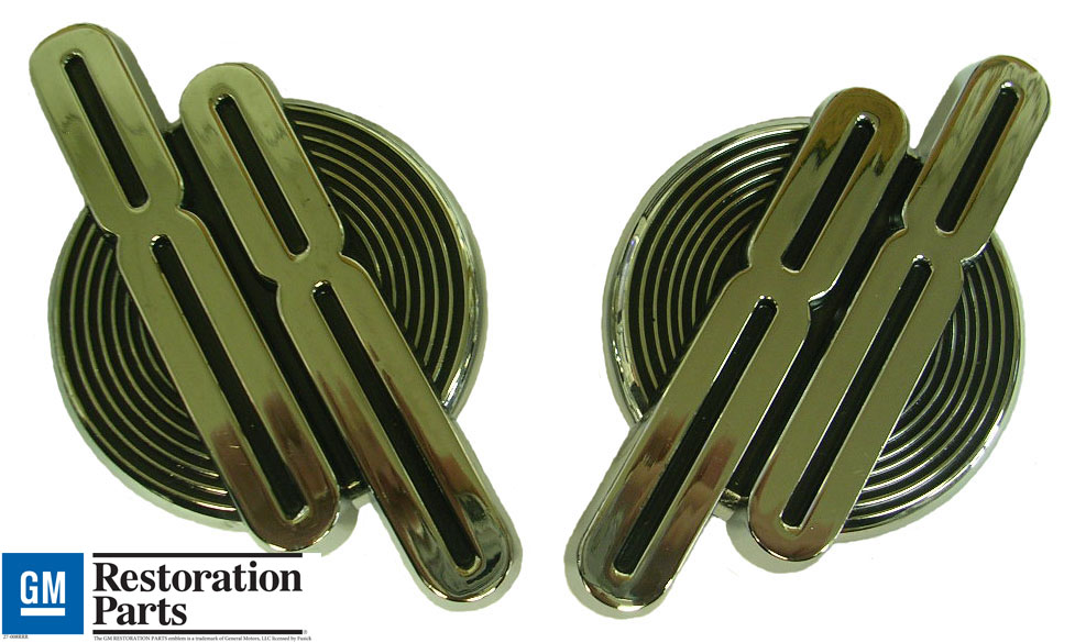 Super 88 Fender Emblems, pair, 1956