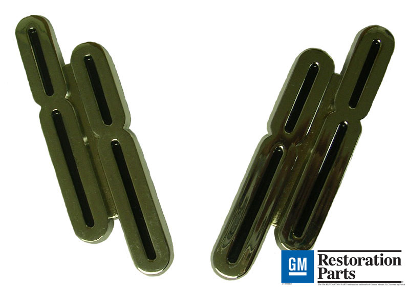 88 Fender Emblems, pair, 1956 Oldsmobile