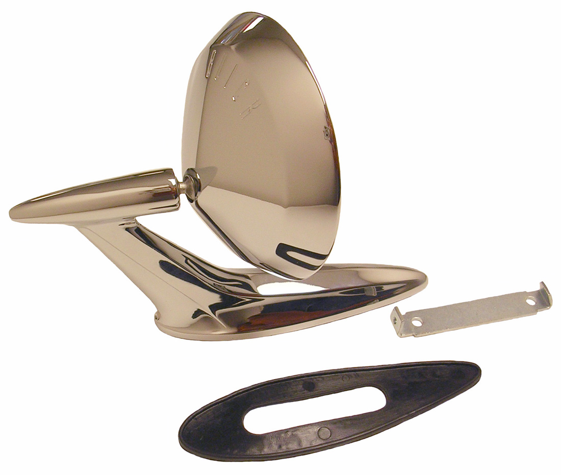 Outside Chrome Side View Mirror, 1959-60 Buick