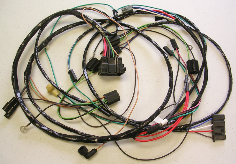 Front Light and Engine Harness, 1969 Cutlass and 442 with air conditioning and external regulator