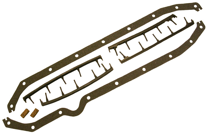 Oil Pan Gasket Set, 1957-58 Oldsmobile 371 V8