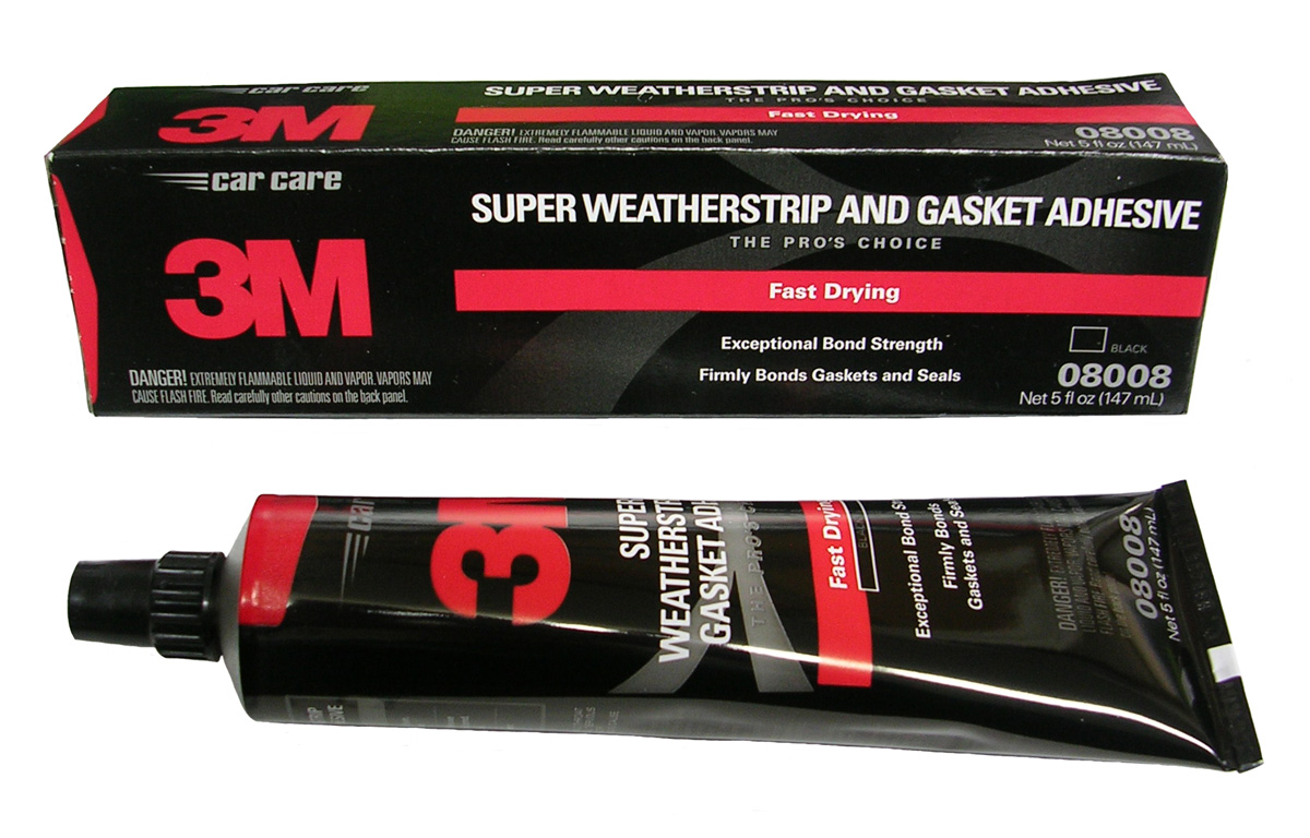 3M 08008, Super Weatherstrip Adhesive, Black