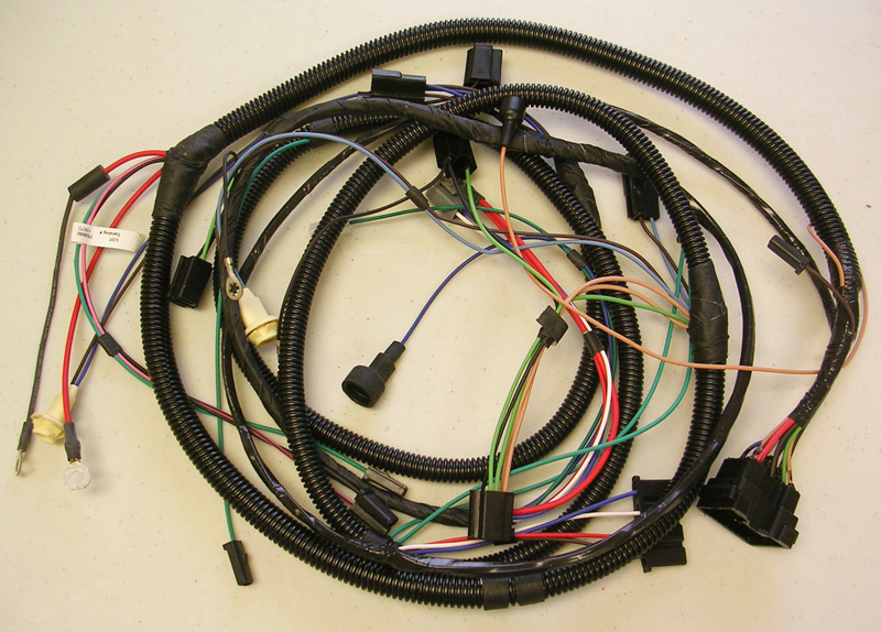 Front Light and Engine Harness, 1971 Cutlass and 442 with external voltage regulator