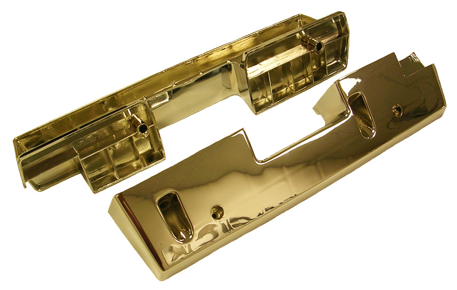 Chrome Arm Rest Bases, pair, 1965-67 Oldsmobiles