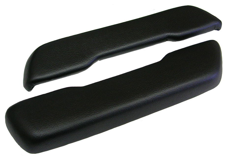 Black Front Armrest Pads, pair, 1968-72 Cutlass and 442