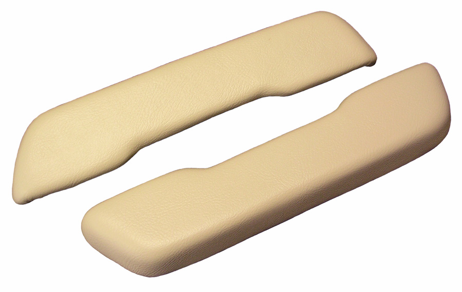 Parchment front arm rest pads, pair, 1968-72 Cutlass & 442