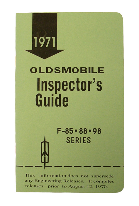 Inspector code guide, 1971 F-85