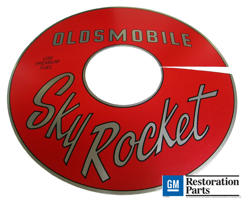 Aluminum Air Cleaner Top Plate, 'Sky Rocket' 1961-64 Olds