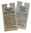 Power Antenna Instruction Tag, 1954-63 Buick