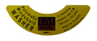 Windshield Washer Lid Decal, 1950-60 Cadillac