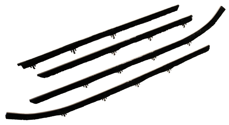 Outer Window Channel Kit, 4 pieces, 1970-72 Cutlass Holiday Sedans