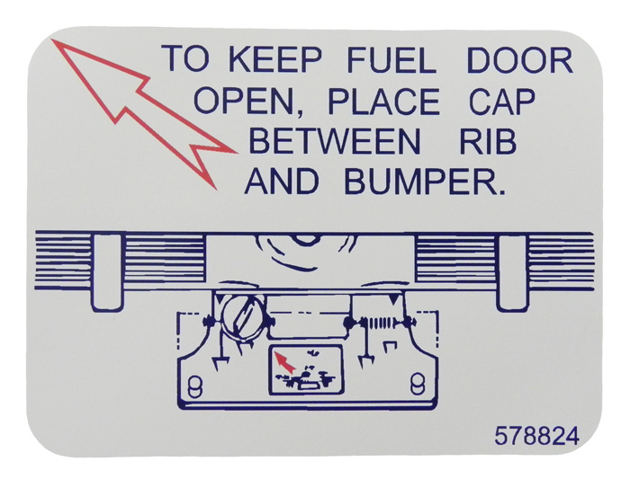 Fuel Door Decal, 1960 Oldsmobile