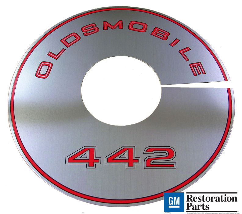 Aluminum Air Cleaner Plate, 1968 Olds 442