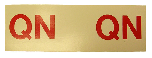 Engine Code Decal, 1966-67 Cutlass 330, 4V, no A/C