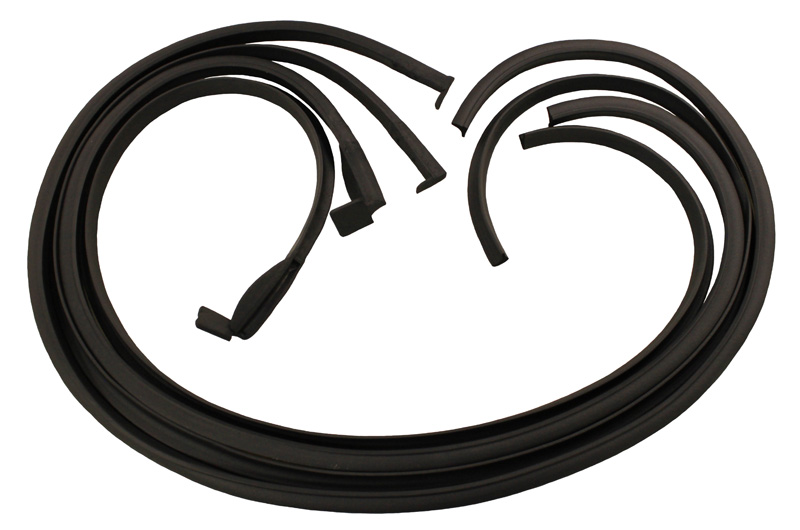 Door Weatherstrips, pair, 1954-55 Oldsmobile and Buick two door hardtop and convertible
