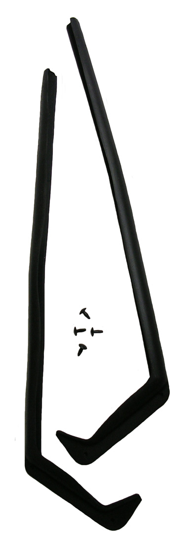 Auxiliary Door Weatherstrips, pair, 1954-58 Cadillac except Eldorado Brougham