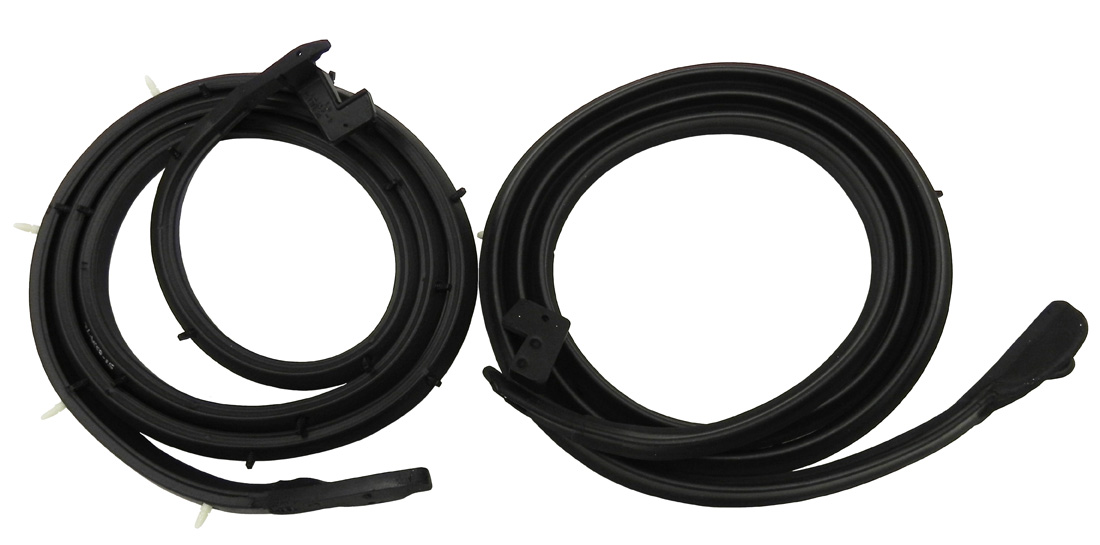 Door Weatherstrips, pair, 1962-63 F85, Buick Special two door hardtops and convertibles