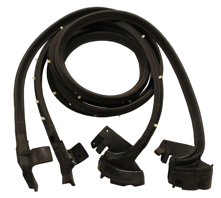 Door Weatherstrips, pair, 1967-68 Oldsmobile, Buick, Cadillac two door hardtops and convertibles