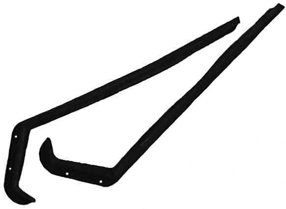 Auxiliary Door Weatherstrips, pair, 1957-58 Oldsmobile, 1954-58 Buick and Cadillac