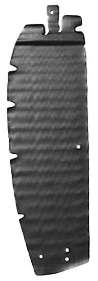 Body hinge pillar sealing strips, pair, 1949-51 Oldsmobile