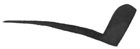 Gravel Deflector Rubber, 1949-51 Oldsmobile 76, 88, 88A