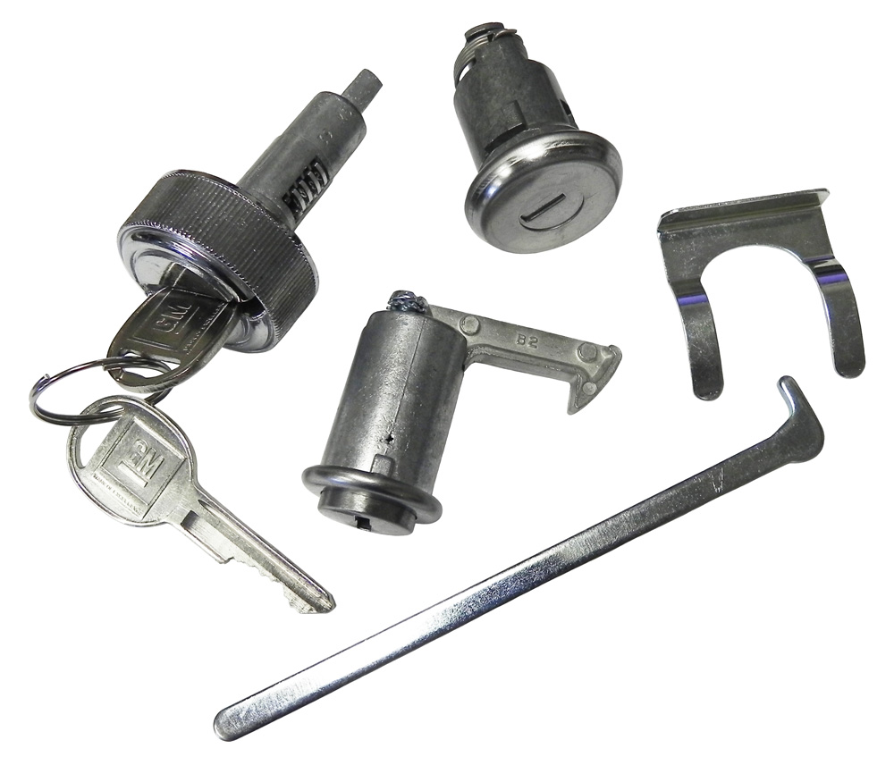 1970-72 glove/trunk/console lock set keyed alike