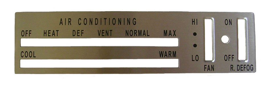 Dash Heater Control Applique, 1971-72 Cutlass/442