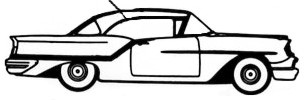 Roof Rail weatherstrips, pair, 1950 76 and 88 Holiday Coupes