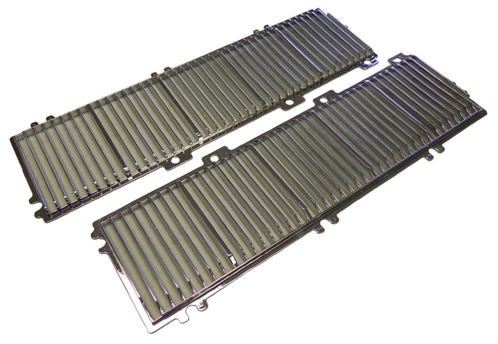 Chrome Hood Louvers, pair, 1969-70 Cutlass S-442