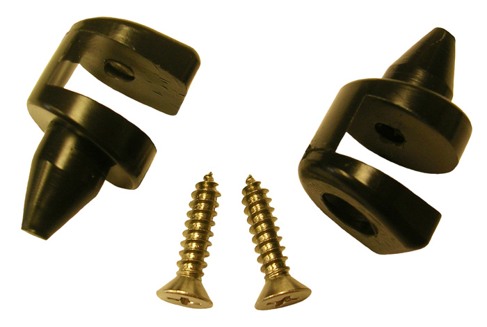 Header bow guide pins, pair, 1971-75 Olds and Buick, 1971-76 Cadillac Eldorado