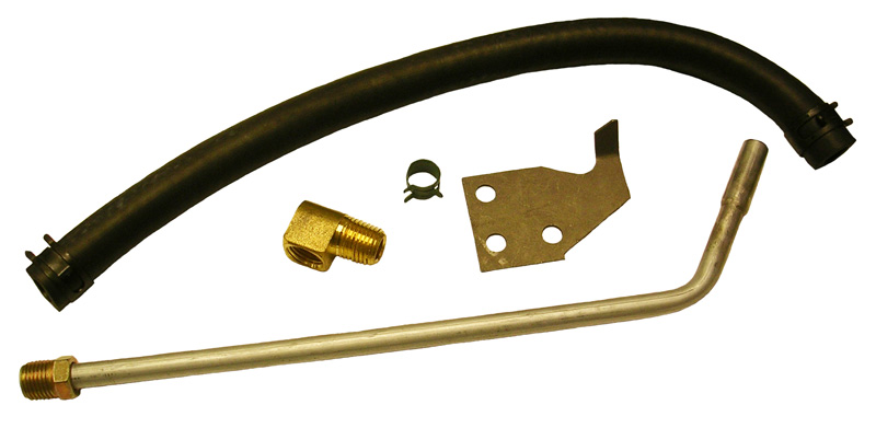 Intake to Brake Booster Steel Line and Hose with Clamps and Bracket, 1969-72 Cutlass and 442