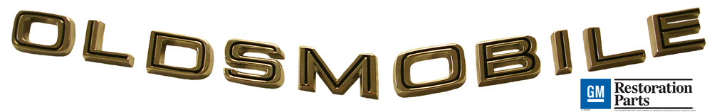 'OLDSMOBILE' Hood Letter set, 1966-67 Toronado
