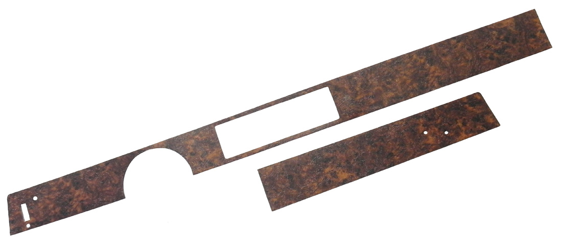 Lower dash woodgrain, 2 pcs, 1970 Cutlass/442