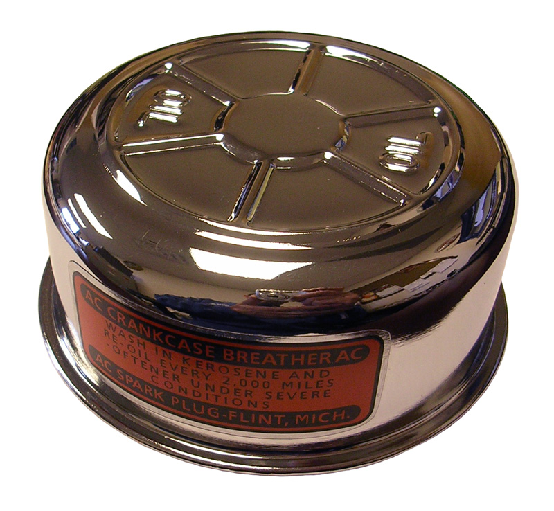 Deluxe Oil Filler Cap (Chrome) w/ Decal - 1949-60 Olds