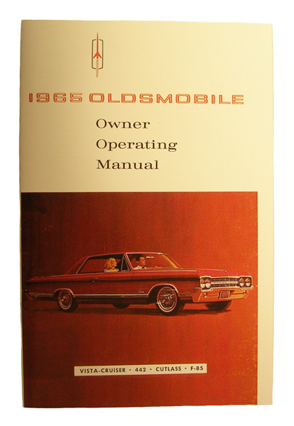 Owner's Manual, 1965 F-85, Cutlass, 442