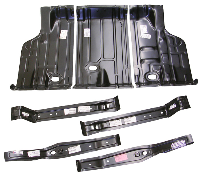 Trunk Floor (7 pc set) - 1968-72 GM A-Body