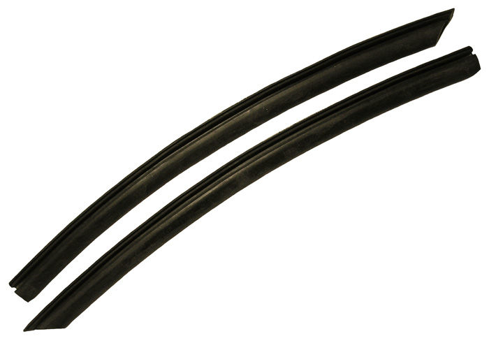Rear Quarter Window Vertical Weatherstrips, pair, 1964-65 Cutlass and 442 Holiday Coupes, 1964-65 Buick Skylark 2 dr ht
