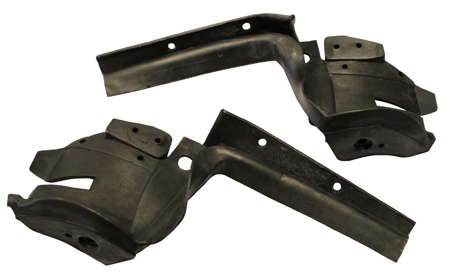 Body Lock Pillar Weaterstrips, pair, 1957 Oldsmobile and Buick convertibles