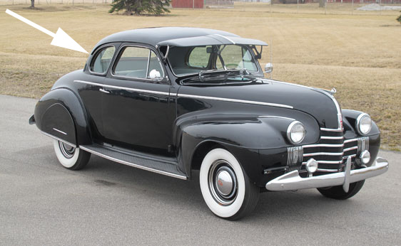 Rear Quarter Window Channels, 1941 Olds 60 series